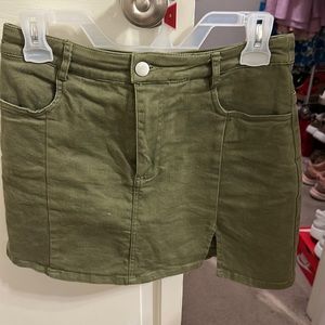 Army Green Skort